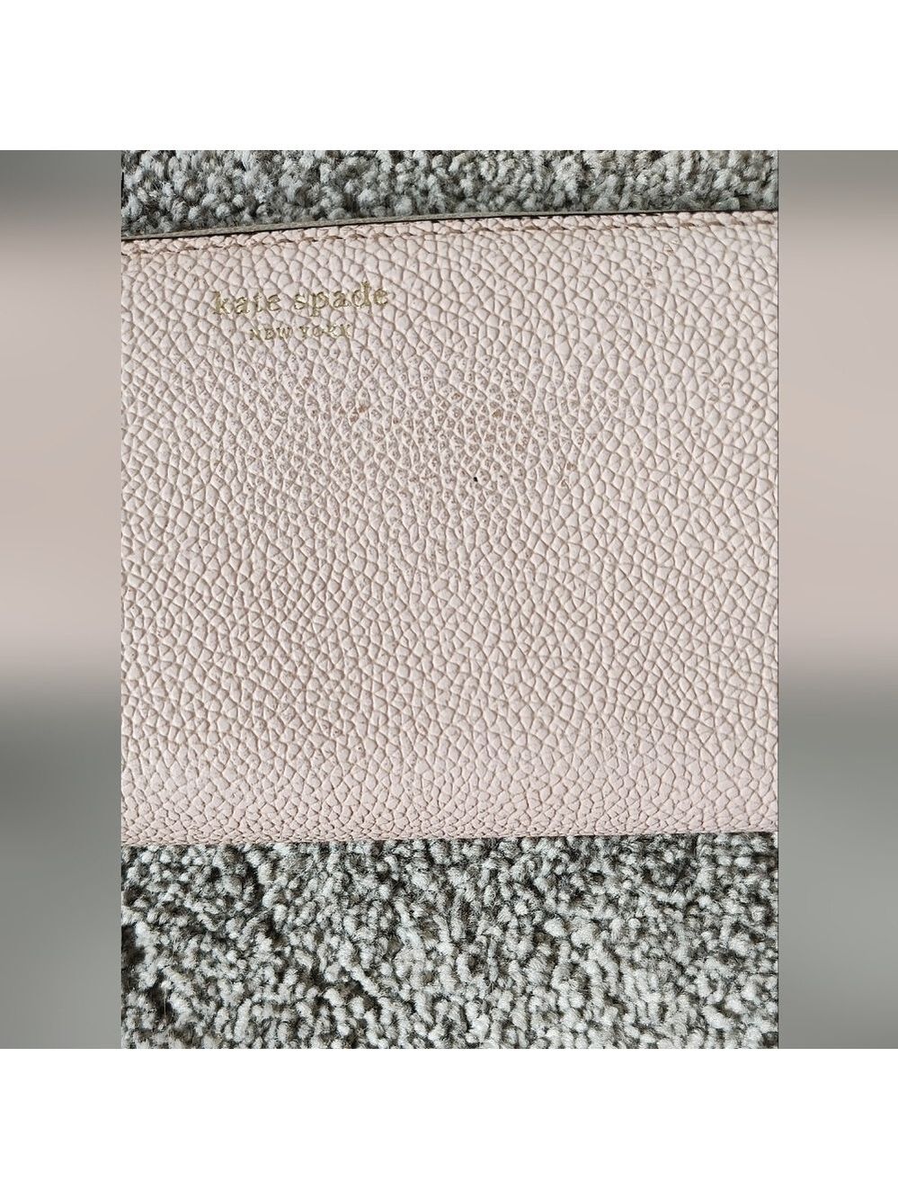 KATE SPADE Baby Pink Pebbled Leather Zippered Wallet - Picture 10 of 12